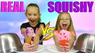 'Ultimate SQUISHY Food vs REAL Food Challenge!!!'