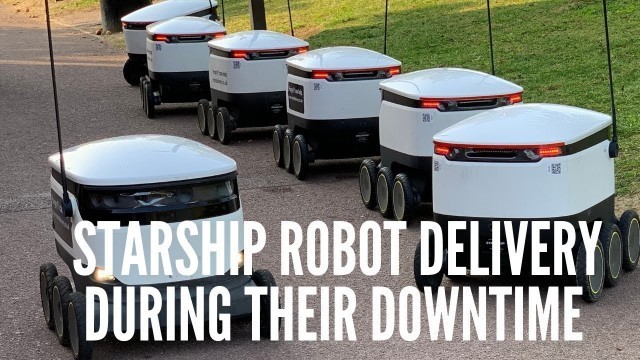 'STARSHIP ROBOT DELIVERY DURING THEIR DOWNTIME || DARONIAN KIDZ'