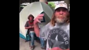 'A Homeless Man Received Money, Food, And A Mattress After His Was Burned By Protesters in Austin TX.'