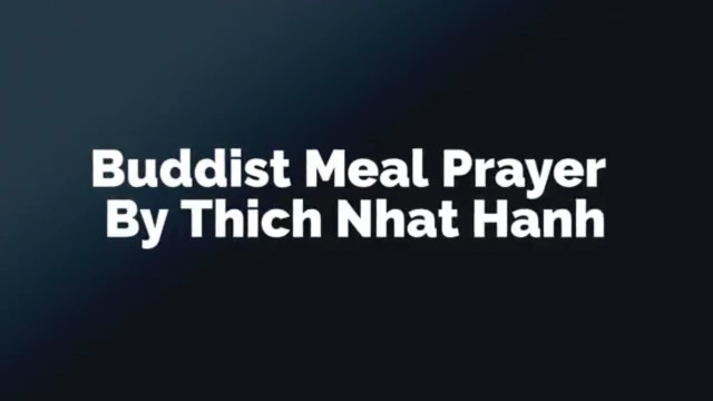 'Buddhist Meal Prayer'