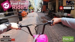 'FoodPanda Riders Life With E.Scooter #3 / At Setapak Area / Riding With Fiido Q1 / Gopro Hero 7 4K'