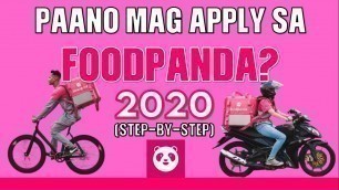 'PAANO MAG APPLY SA FOODPANDA'