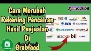 'Cara Mengganti Rekening Grabfood'