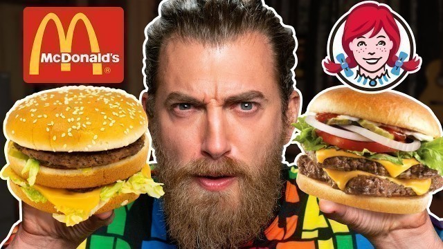 'McDonald\'s vs. Wendy\'s Taste Test | FOOD FEUDS'