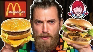 'McDonald\'s vs. Wendy\'s Taste Test | FOOD FEUDS'