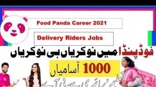 'Foodpanda Jobs 2021 | Foodpanda Jobs For All Pakistan | Apply Online'