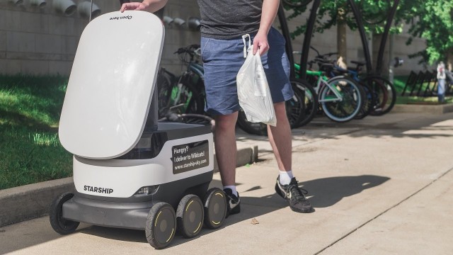 'Trying Robot Food Delivery'