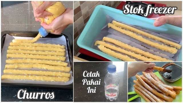 'Tinggal goreng pas berbuka, Churros rumahan, bisa buat stok freezer. Dengan resep saos coklat'