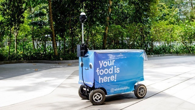 'NTU Singapore student start-up builds self-driving outdoor delivery robot'