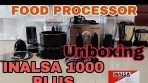 'INALSA 1000 PLUS FOOD PROCESSOR UNBOXING VIDEO | FOOD PROCESSOR | MR CHILL'