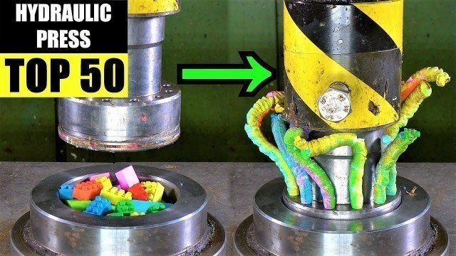 'TOP 50 BEST Hydraulic Press WORM Moments | Satisfying Crushing Compilation'