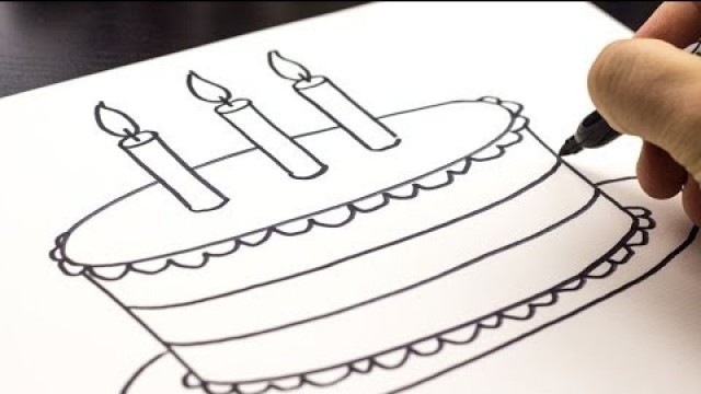 'How To Draw A Birthday Cake'