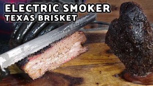 'TEXAS STYLE Brisket in an Electric Smoker | Masterbuilt Electric Smoker smoked brisket'