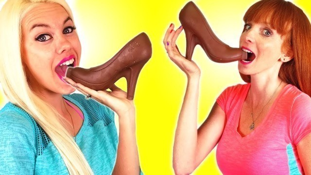 'Awesome Chocolate Hacks!!! & Squishy Food vs Real Food Challenge! ❤️'