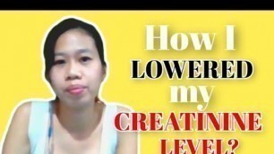 'How to lower creatinine level naturally?/how to reduce creatinine level naturally?'