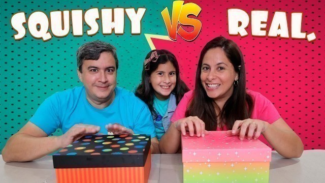 'COMIDA REAL VS SQUISHY CHALLENGE'