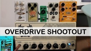 'Overdrive Shootout - Spark Booster, EHX Soul Food, TS mini, OCD, Mudhoney'