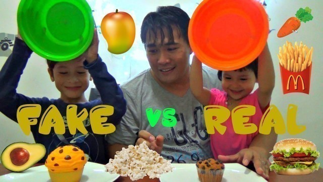 'SQUISHY VS REAL FOOD CHALLENGE #2 Fake vs Real Food 