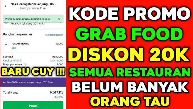 'KODE PROMO GRAB FOOD TERBARU NOVEMBER'