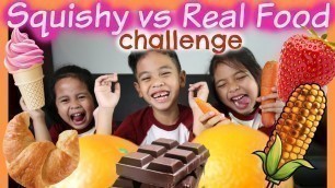 'SQUISHY vs REAL FOOD CHALLENGE Part 1 | TheRempongsHD'