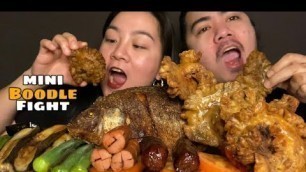 'MINI BOODLE FIGHT MUKBANG | PINOY FOOD | COLLAB WITH @Nhor Sunga VLOG'