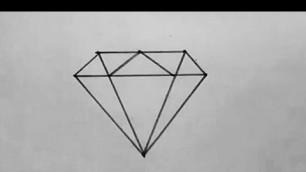 'How to draw a diamond. Cute Drawings.'