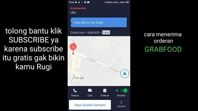 'Cara menerima orderan grabfood'