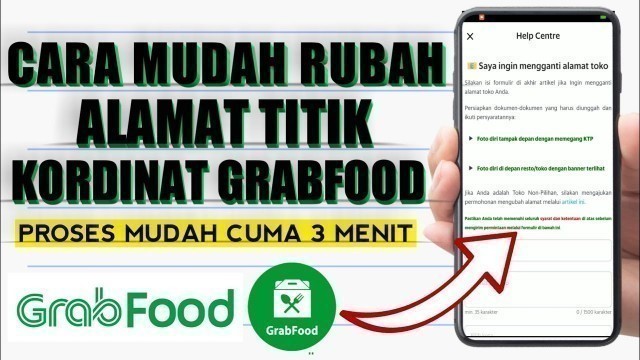 'Cara Merubah Alamat Titik Koordinat Grabfood Merchant | Cara Pindahkan Titik Koordinat Grab Merchant'