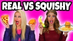 'Squishy vs Real Food Challenge. Real Food vs Squishy Food. Totally TV'