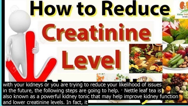 'How to lower creatinine levels in kidneys kidney   a study showed that drinking chamomile'