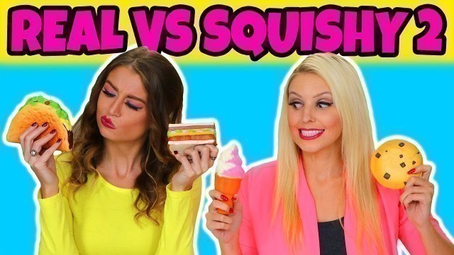 'Real vs Squishy Food Challenge 2. Totally TV'