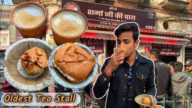 'Famous Sharma ji ki Chai In Hazratganj Lucknow | Hazratganj street food'