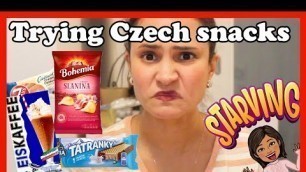 'Trying Czech snacks I never tried before || Food test'