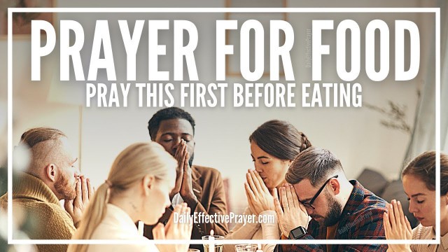 'Prayer Before Meals | Grace Prayer For Food Before Eating'