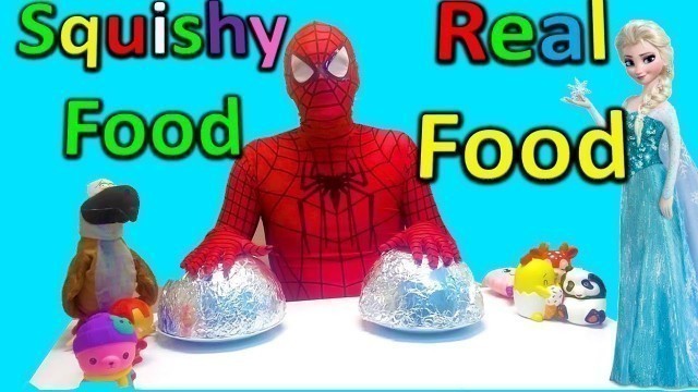 'Squishy Food & Real Food Challenge - KukimanyaTV'