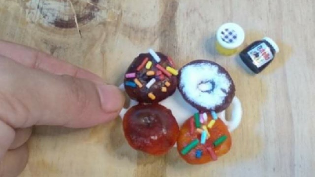 'How to make mini DONUTS | miniature cooking mini food cooking'