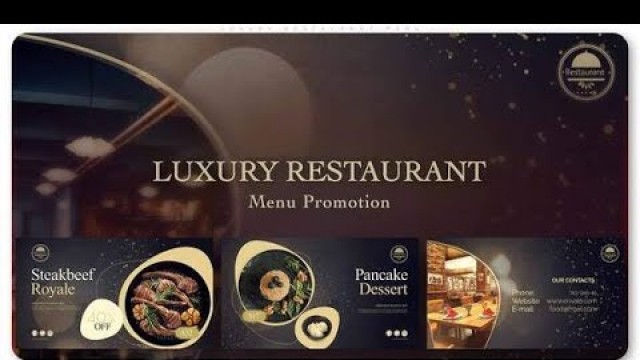 'Luxury Restaurant Menu 33705799'