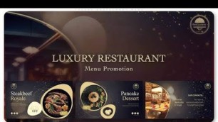 'Luxury Restaurant Menu 33705799'