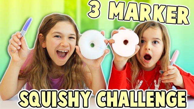 '3 MARKER SQUISHY CHALLENGE | JKrew'