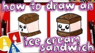 'How To Draw An Ice Cream Sandwich'