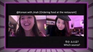 '[Speak Korean] Ordering food at the Korean restaurant [ft.Jinhea]'