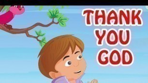 'Kids Video - Thank You God | English Prayer For Kids'