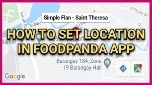 'Paano I-set Ang Location Pin Sa Foodpanda App (VENDORS)'