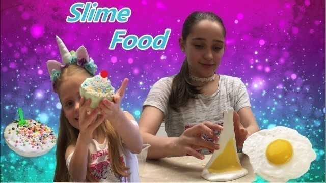 'Food Slime Challenge | Maya Moonicorn'