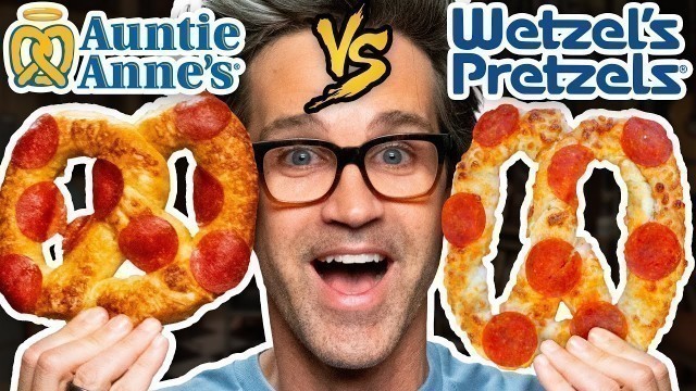 'Auntie Anne\'s vs. Wetzel\'s Pretzels Taste Test | Food Feuds'