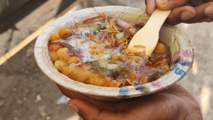 'Lucknow Special Aloo Tikki Aloo chaat, Indian street food and North in Evening  Street food'