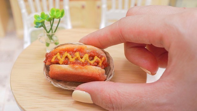 'How To Make Miniature Chili Dog | ASMR Cooking Mini Food'