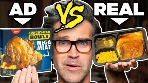 'Frozen Food Ads vs. Real Life Food (Test)'