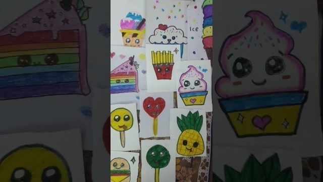 'My cute food drawings l Rockstar Tanya 