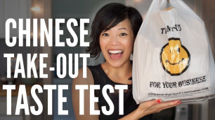 'Chinese Take-Out TASTE TEST | my first time ordering Chinese-American food'